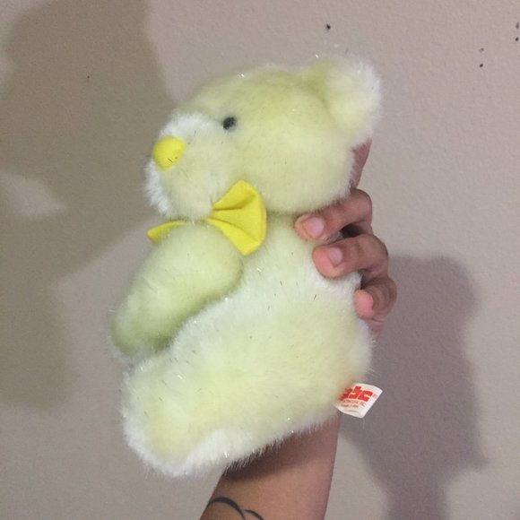 Yellow Stuffed Animal Bear - Picture 3 of 12